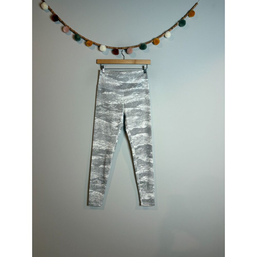 Glyder grey and silver metallic athletic leggings